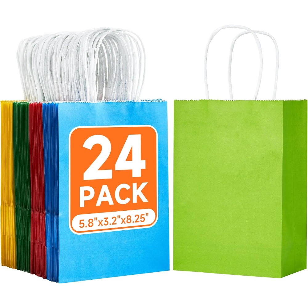 Wedding Supply In Bulk - 24개입 작은 무지개색 크라프트 종이 선물