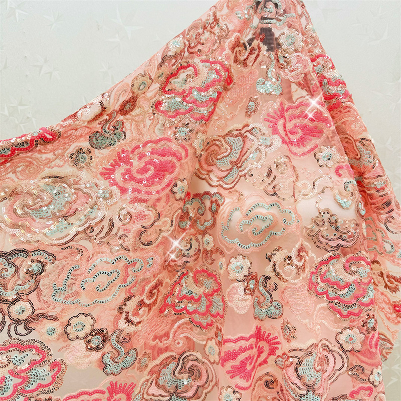 Wedding Dress Supply - 2 야드/로트 130cm 와이드 핑크 퍼플