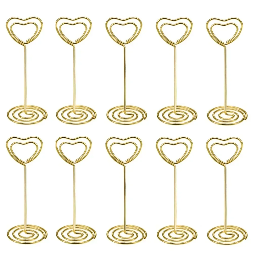 Table Number Gold - 10pcs 하트 모양 테이블 번호 이름