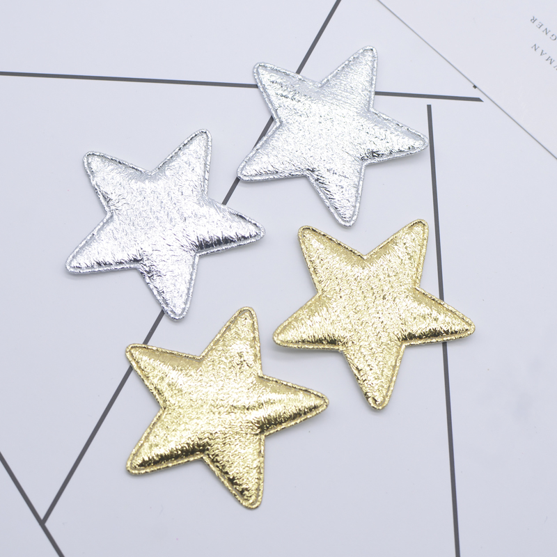 Wedding Superstar - 50Pcs 40mm 금색과 은색 천 스타