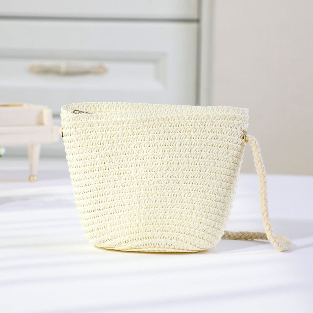 수제 꽃무늬 밀짚 가방 지퍼 동전 지갑 어린이 메신저  - Flower Girl Basket 리뷰 및 가격