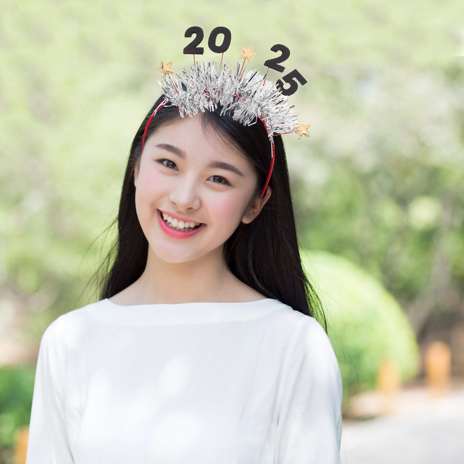 2025년 새해 헤드밴드 스타 테마 글리터 파티 헤드웨 - Photo Booth Prop 리뷰 및 가격
