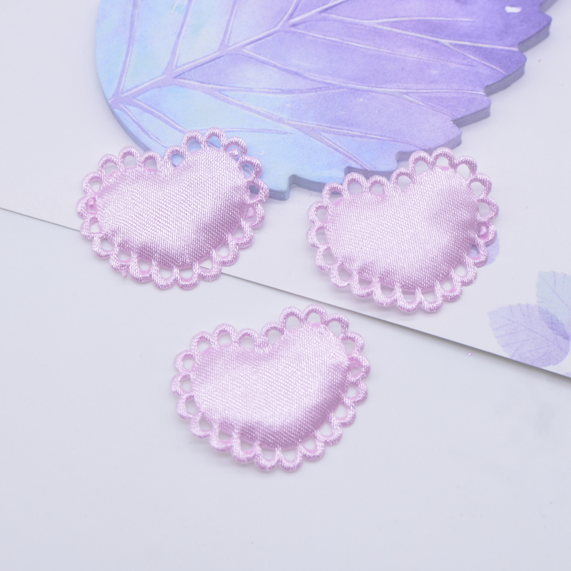 50Pcs 29*24mm 심장 헝겊 패딩 Appliqu - Wedding Superstar 리뷰 및 가격