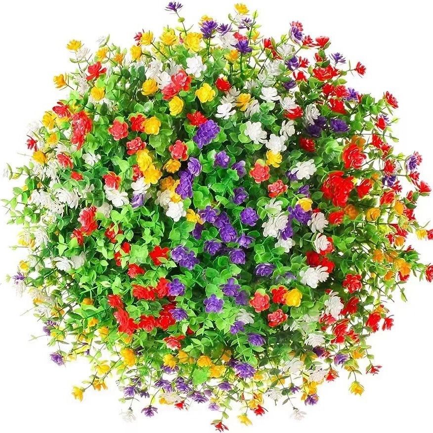 3/6개 인조 식물 꽃 유칼립투스 안개꽃 축제 결혼식  - Flower Girl Basket 리뷰 및 가격
