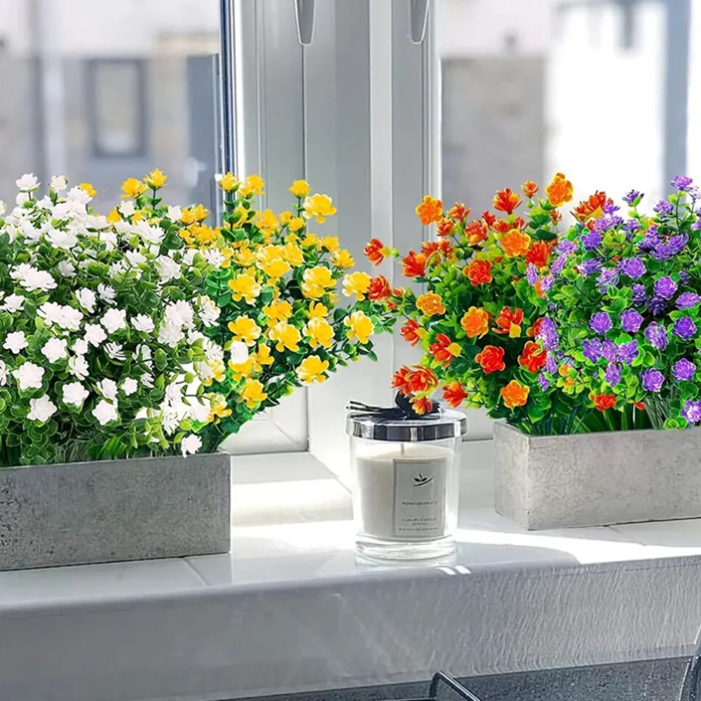 3/6개 인조 식물 꽃 유칼립투스 안개꽃 축제 결혼식  - Flower Girl Basket 리뷰 및 가격