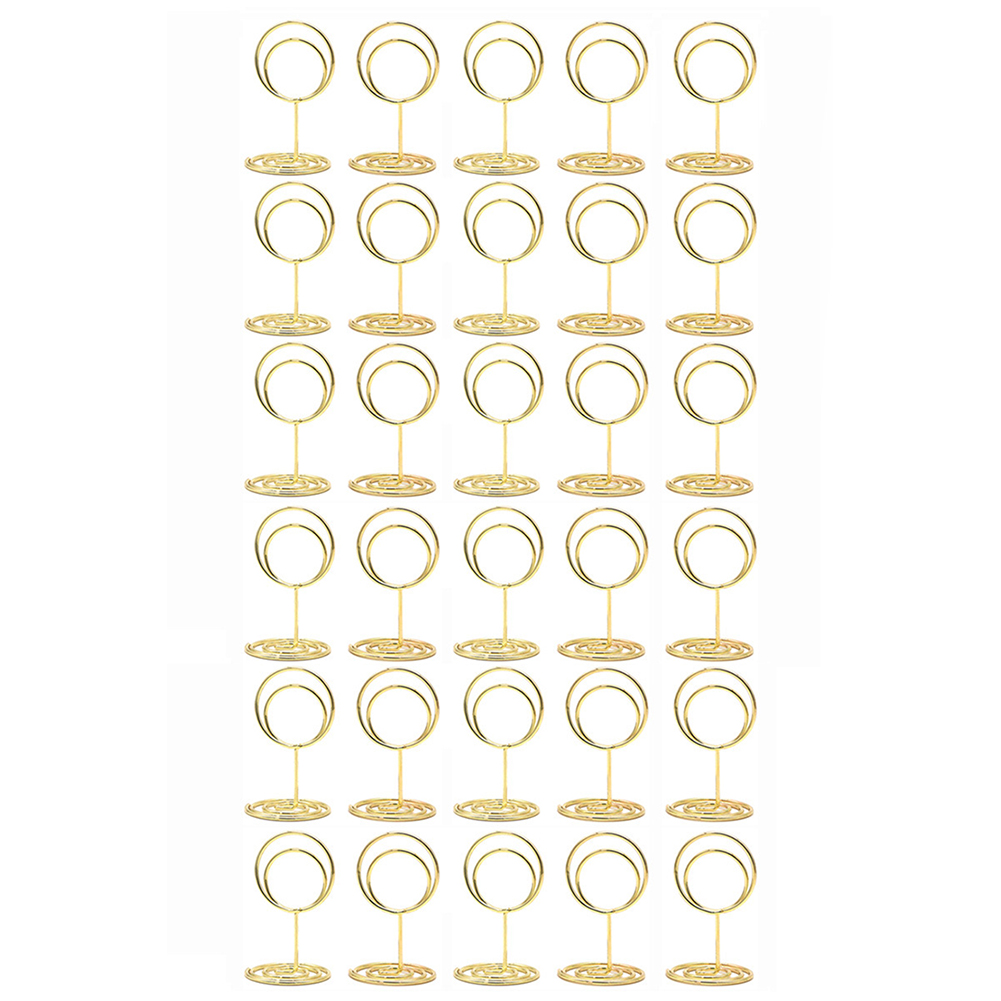 30개입 원형 테이블 카드 홀더 골드 메탈 50mm 테 - Table Number Gold 리뷰 및 가격
