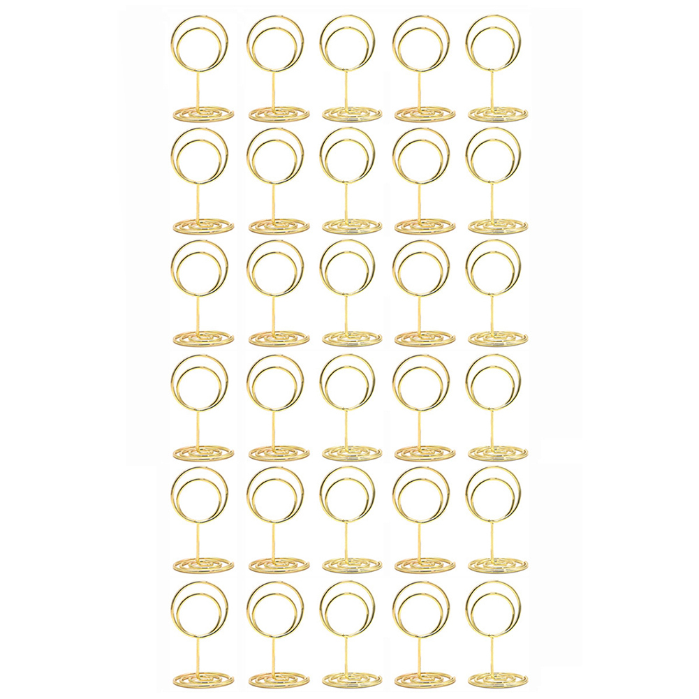 30개입 원형 테이블 카드 홀더 골드 메탈 50mm 테 - Table Number Gold 리뷰 및 가격