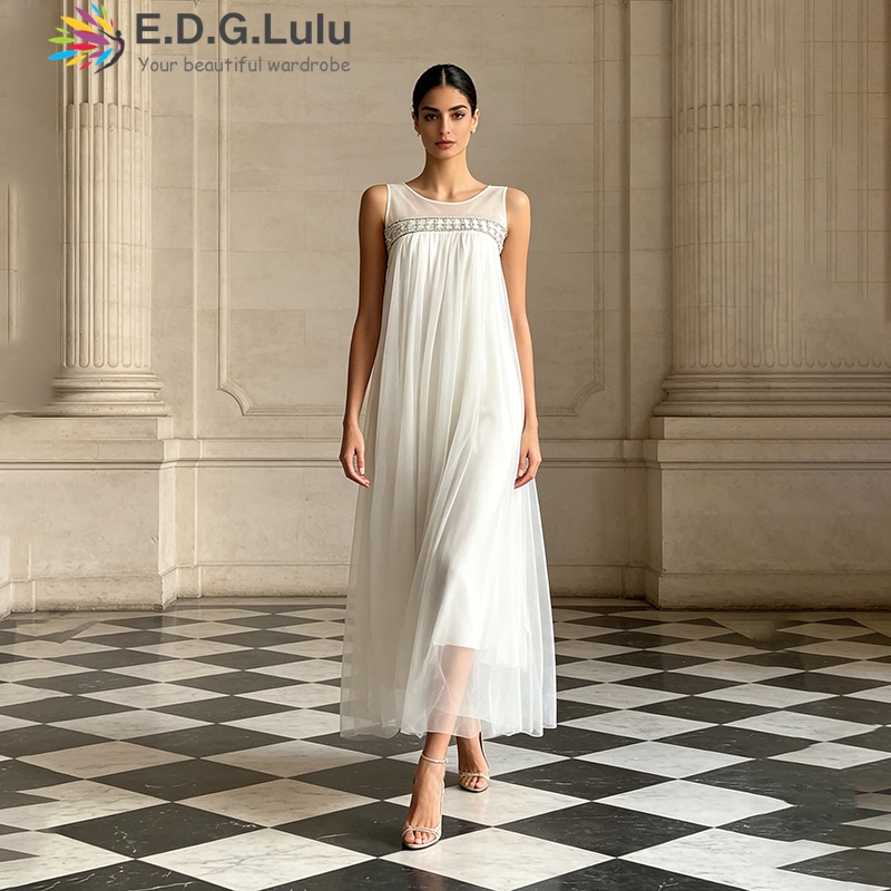 EDGLuLu 고품질 O 넥 네일 비즈 스플라이싱 민소 - Wedding Lulu 리뷰 및 가격