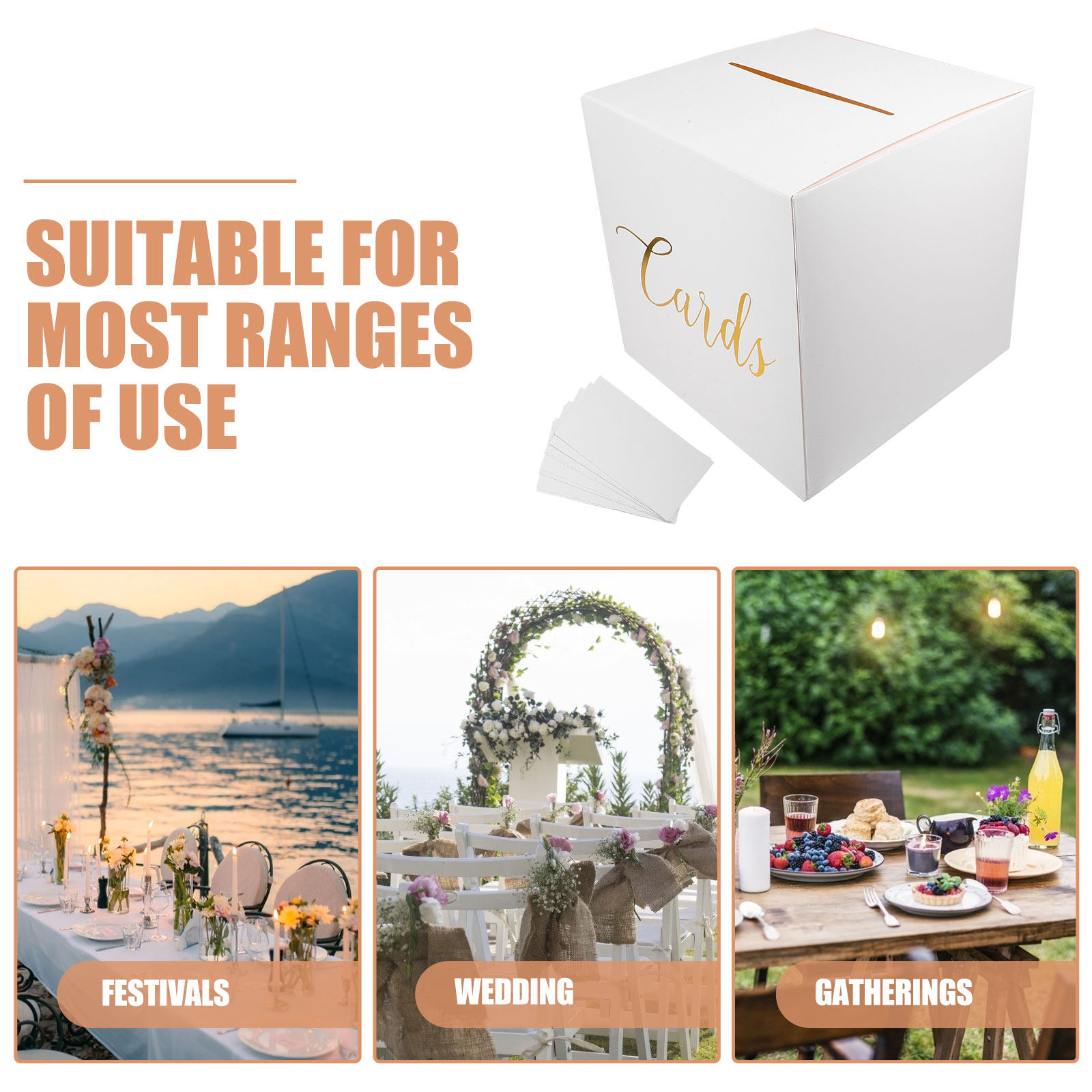 웨딩 카드 박스 1세트 두꺼운 종이 선물 카드 박스 ( - Wedding Card Box 리뷰 및 가격