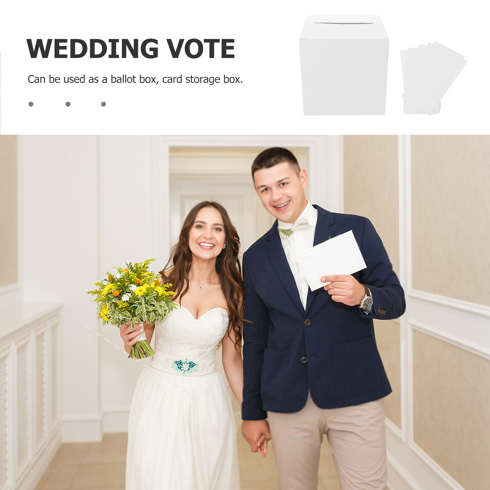 1세트 화이트 웨딩 카드 박스 종이 축복 카드 홀더 장 - Wedding Card Box 리뷰 및 가격