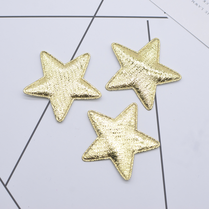 50Pcs 40mm 금색과 은색 천 스타 아플리케 패딩 - Wedding Superstar 리뷰 및 가격