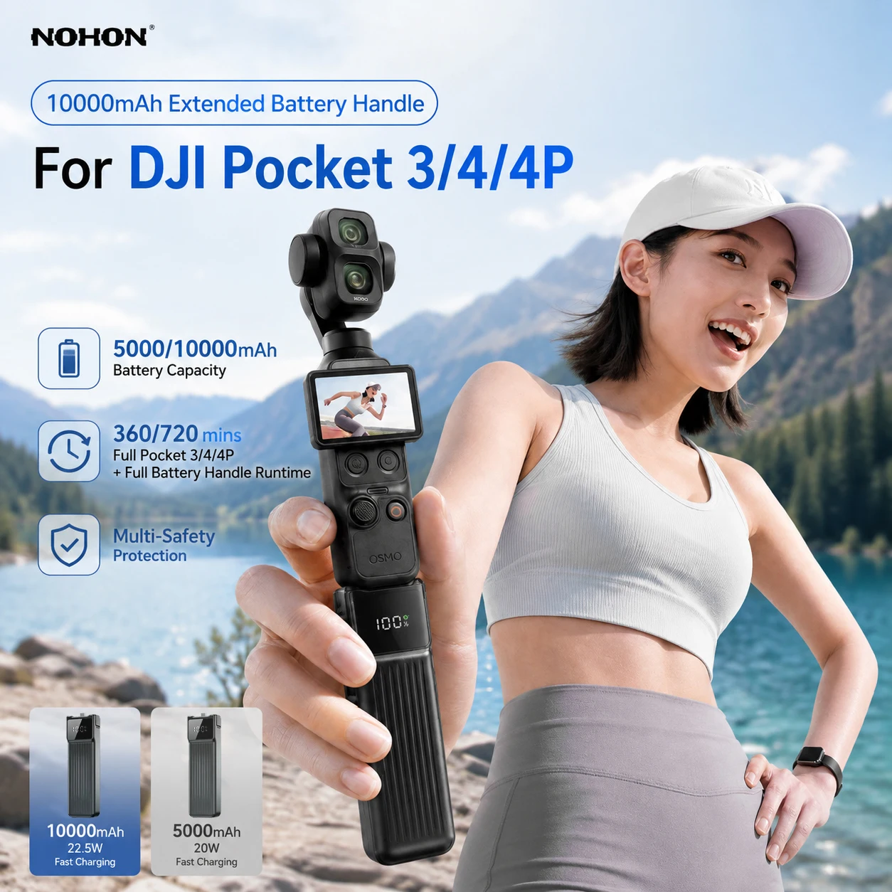 NOHON 5000mAh/10000mAh 배터리 핸들  - Wedding Power Supply 리뷰 및 가격